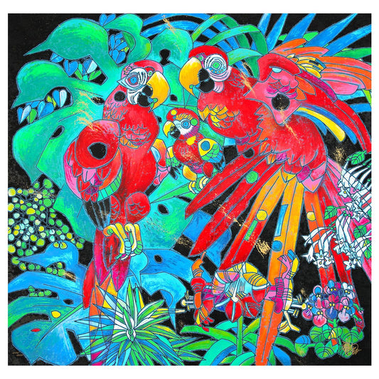 Jiang Tiefeng- Serigraph "Birds of Paradise"