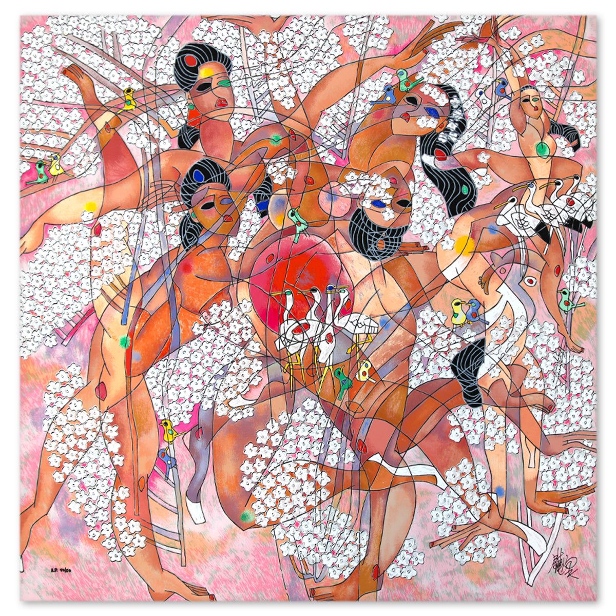 Jian Tie Feng- Serigraph "Spring"