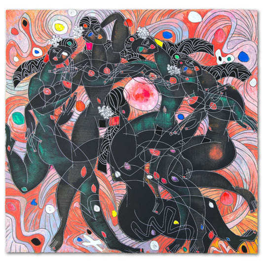 Jian Tie Feng- Serigraph "Playing Water"