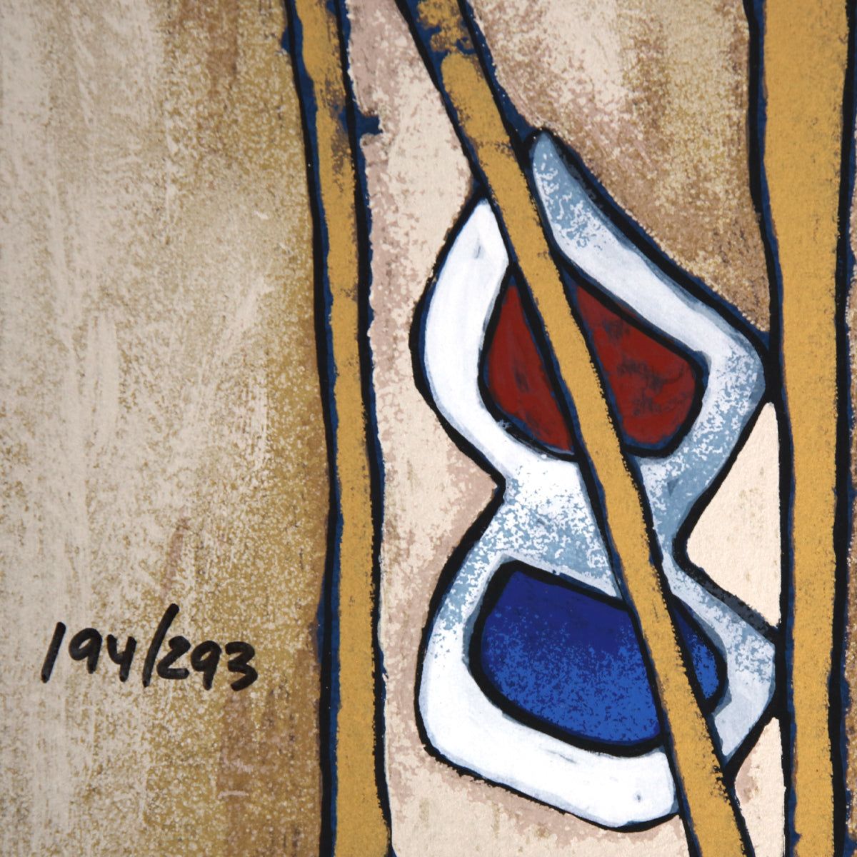 Jian Tie Feng- Silkscreen "Morning with Cranes"