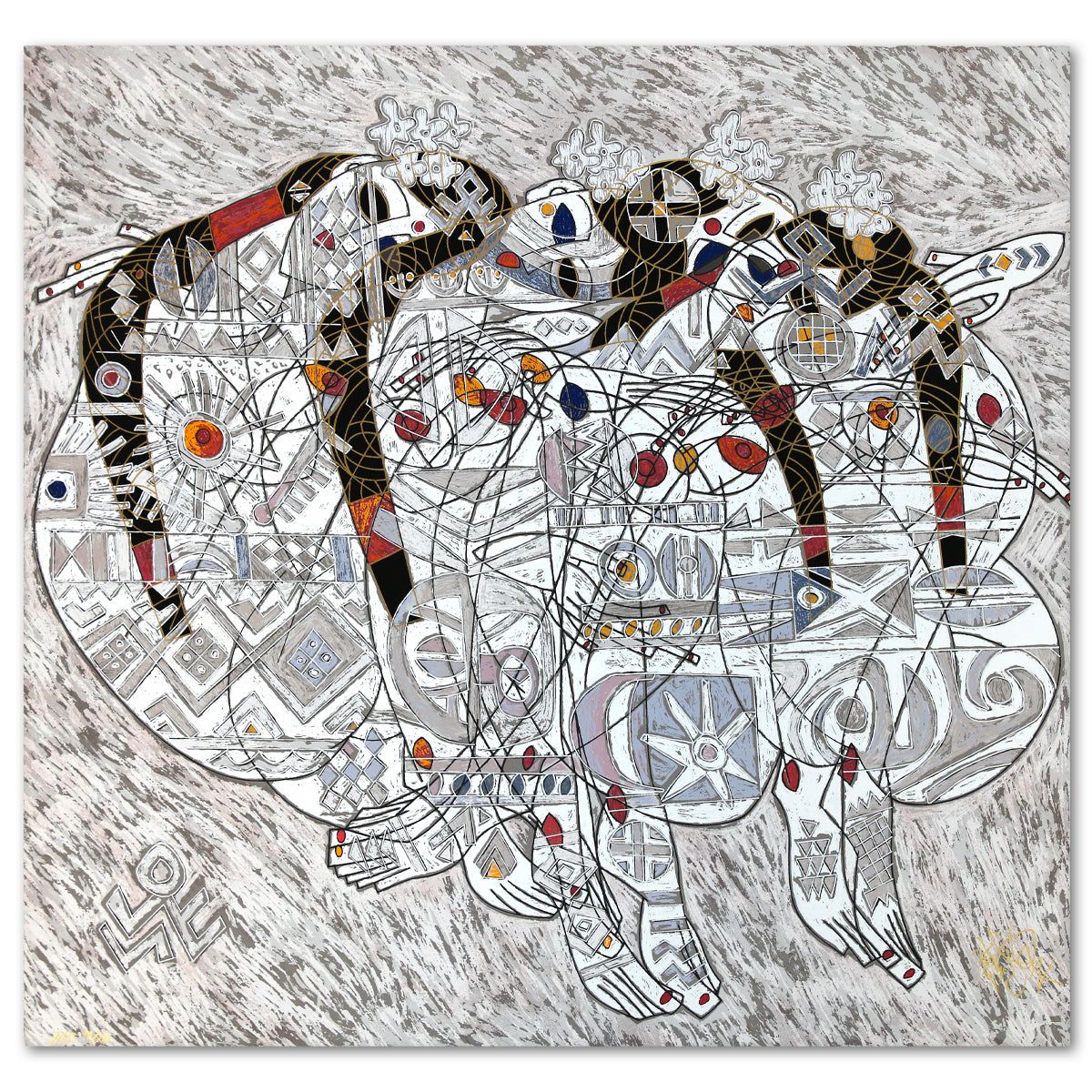 Jian Tie Feng- Silkscreen "Love"