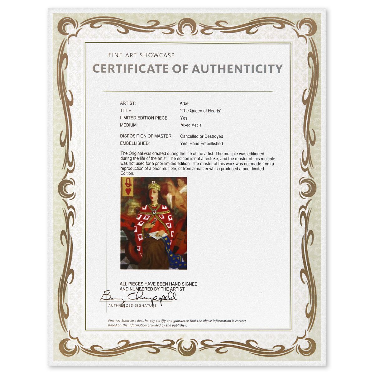 Arbe- Mixed Media "The Queen of Hearts"