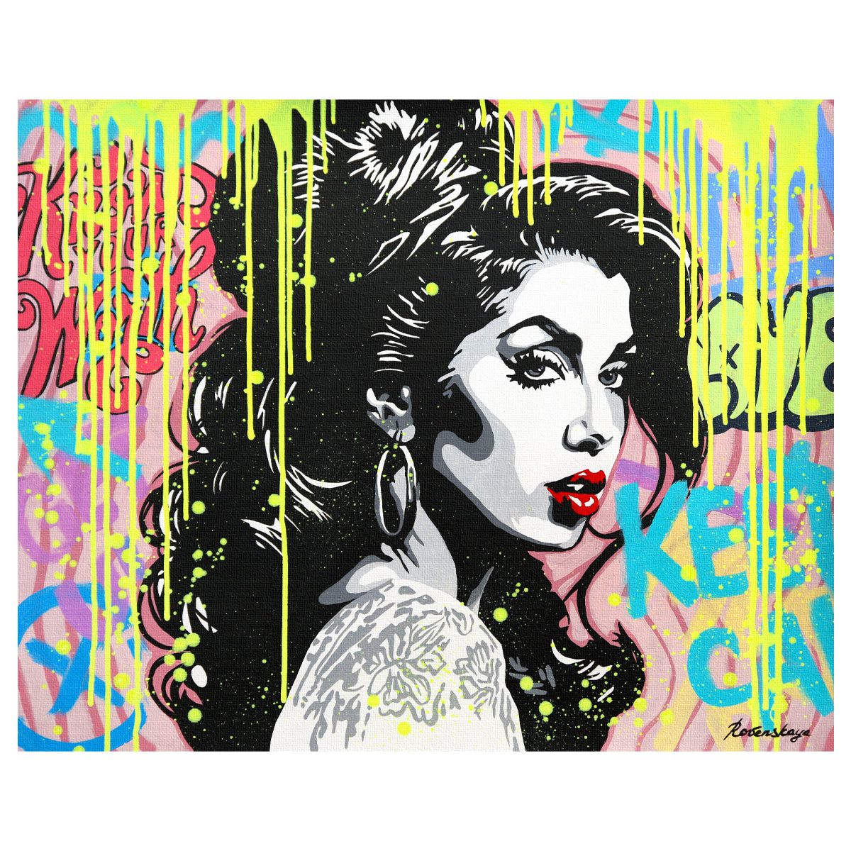 Nastya Rovenskaya- Original Oil on Canvas "Glamour Reimagined"