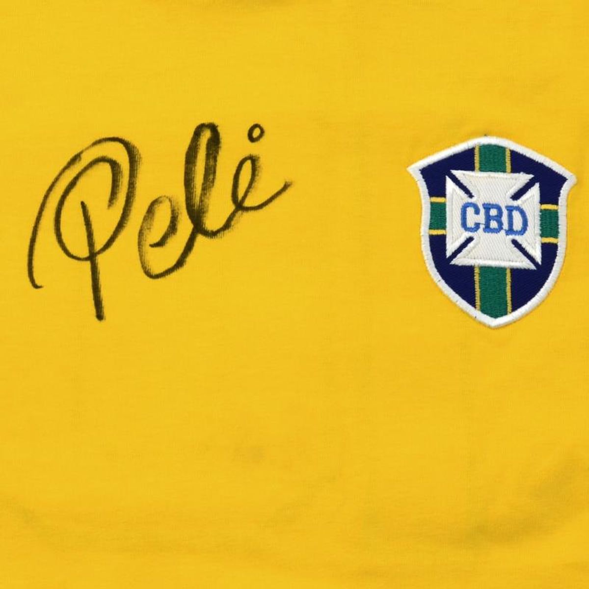 Brazil Soccer Jersey Autographed by Pele