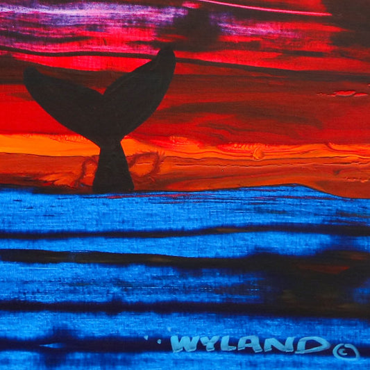 Wyland- Original Painting on Canvas "Abstract"