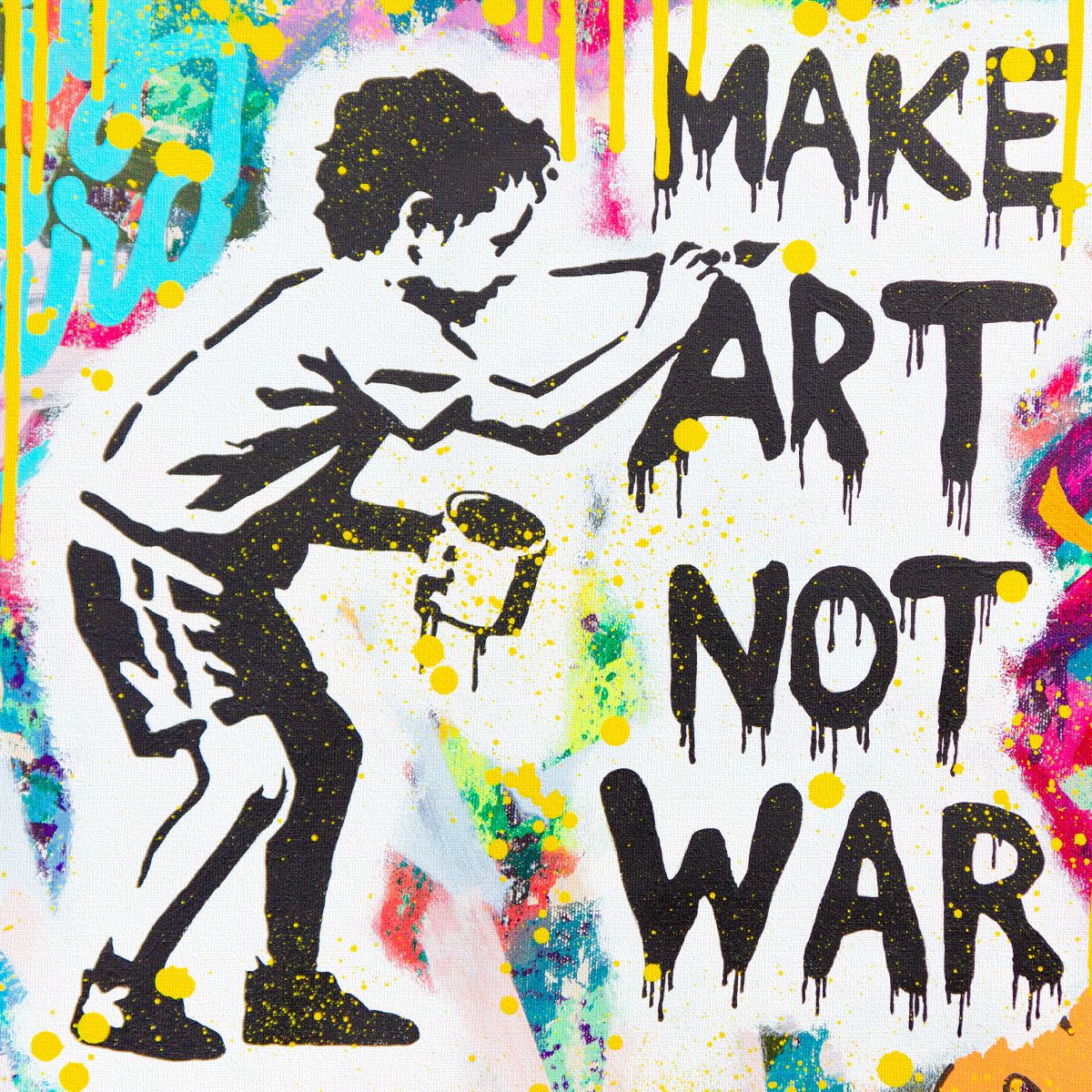 Nastya Rovenskaya- Original Oil on Canvas "Spray It, Don't Say It"