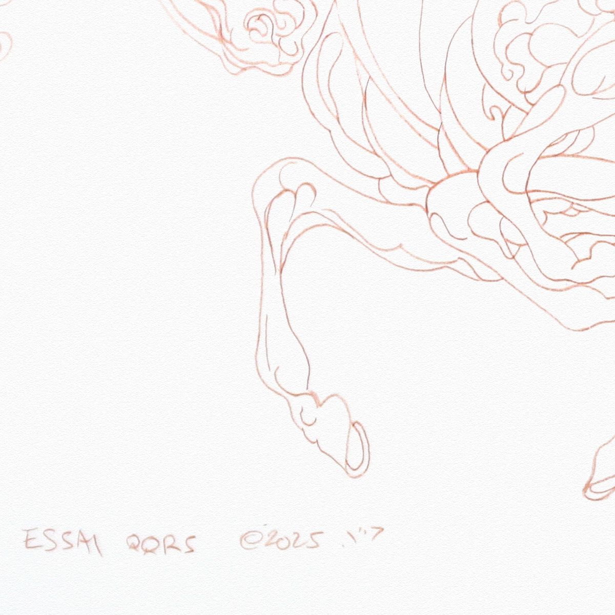 Guillaume Azoulay- Original Drawing "ESSAI QQRS"