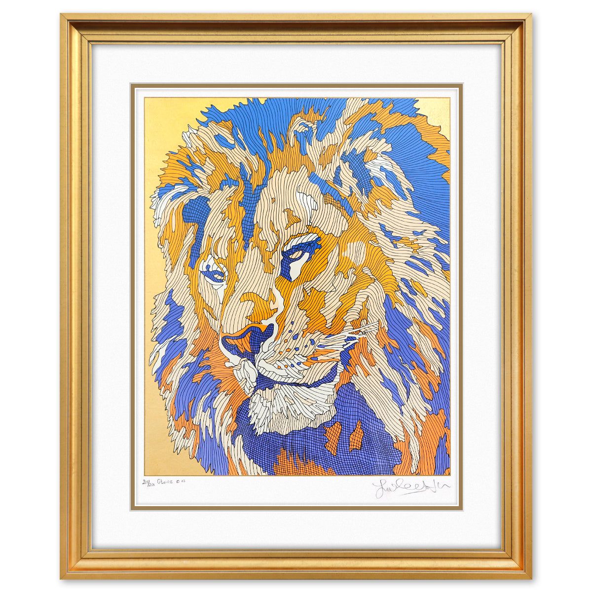 Guillaume Azoulay- Original Etching with Gold Leaf "Gloire"