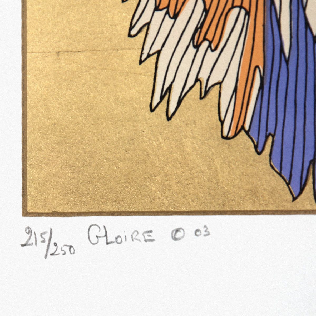 Guillaume Azoulay- Original Etching with Gold Leaf "Gloire"