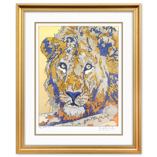 Guillaume Azoulay- Original Etching with Gold Leaf "Sagasee"