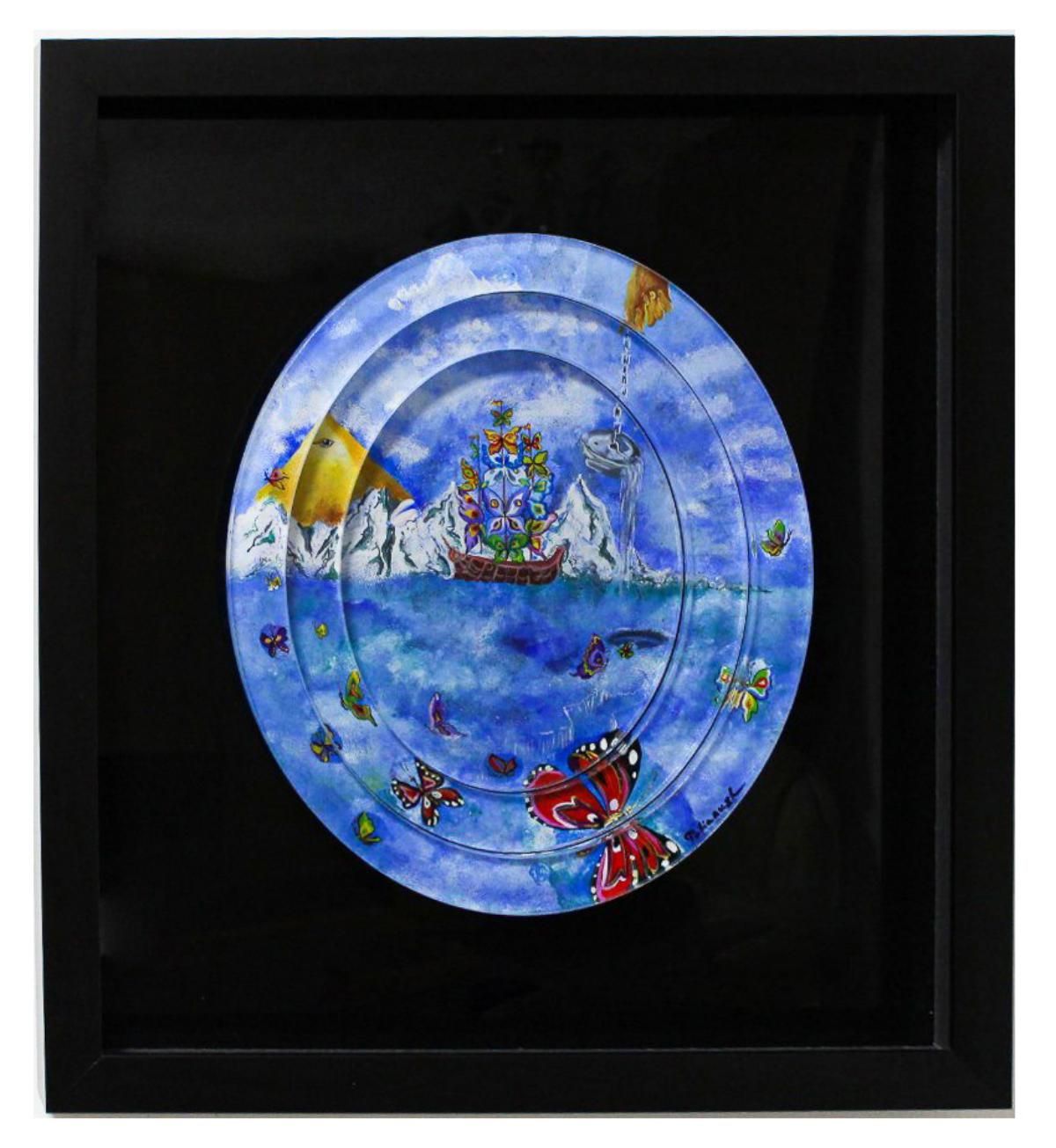 Eugene Poliarush- Original Acrylic Painting on Acrylic "Winter"