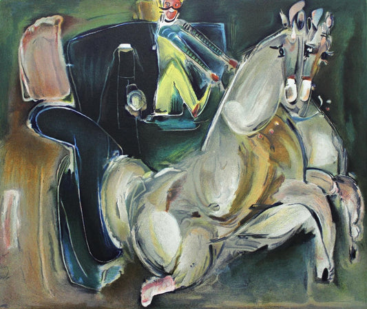 Nachum Gutman- Original Lithograph "Small Carriage"