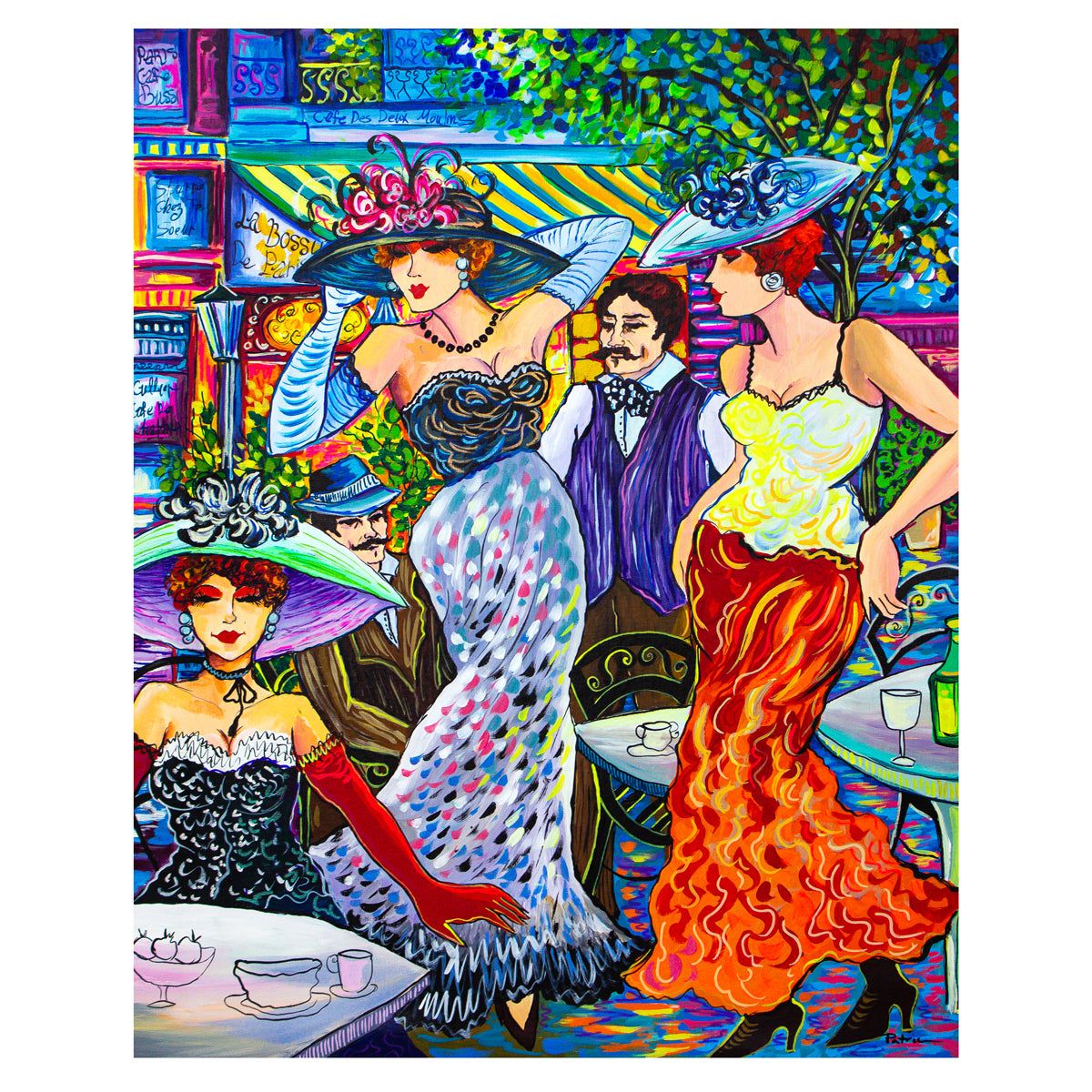 Patricia Govezensky- Original Acrylic on Canvas "After Party"