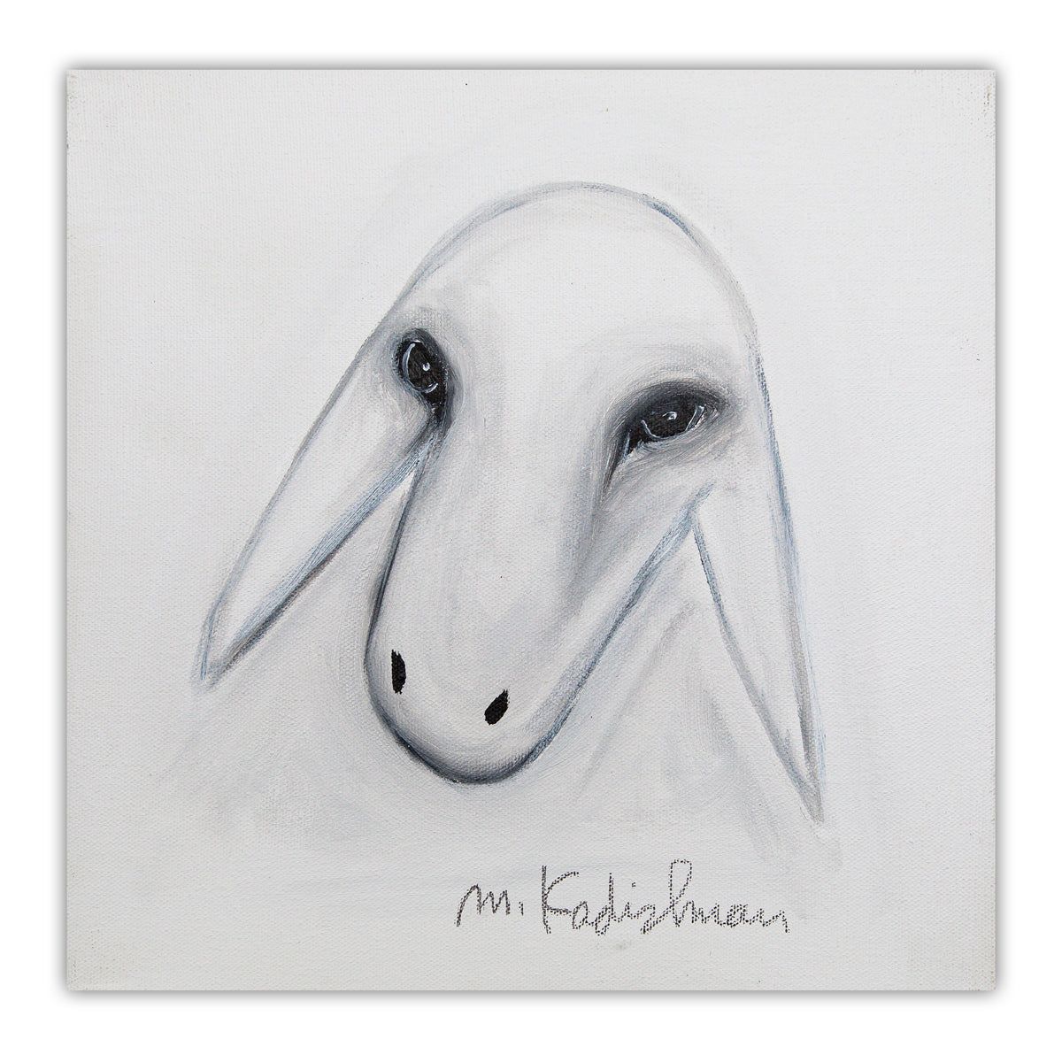 Menashe Kadishman- Original Acrylic on Canvas "Untitled"