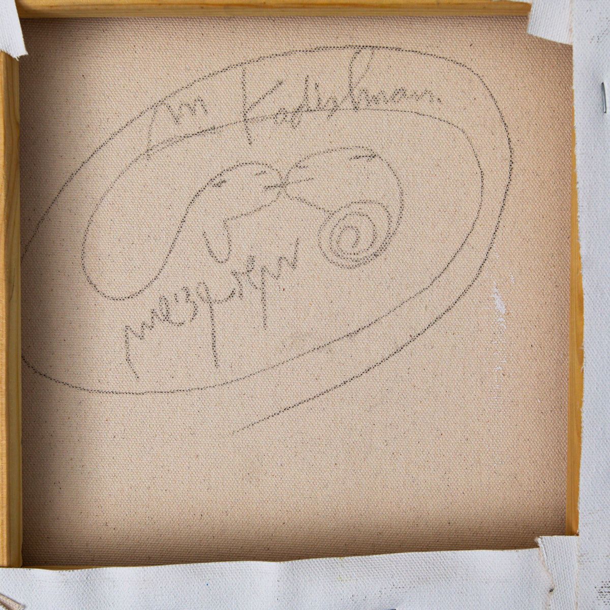 Menashe Kadishman- Original Acrylic on Canvas "Untitled"