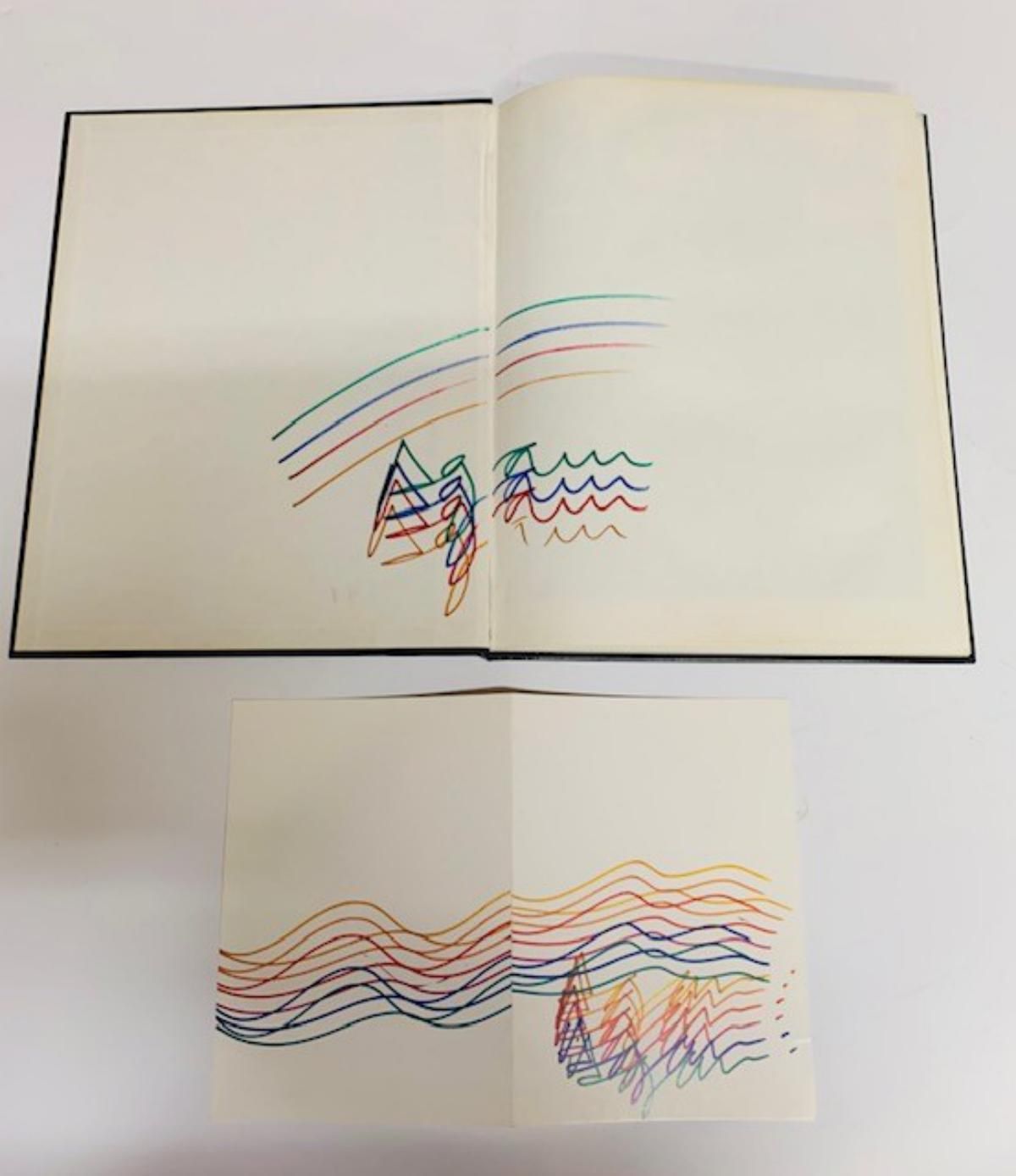 Yaacov Agam- Agam book with drawing