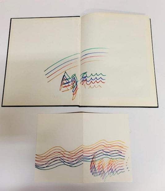 Yaacov Agam- Agam book with drawing