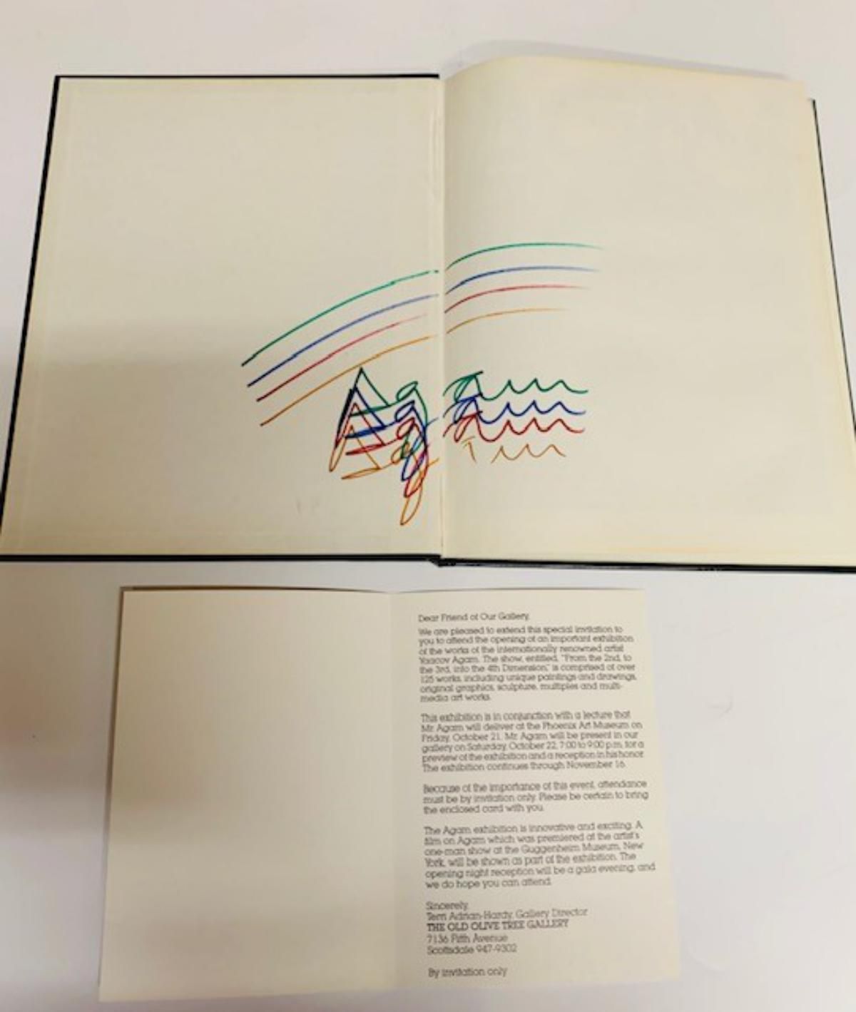 Yaacov Agam- Agam book with drawing