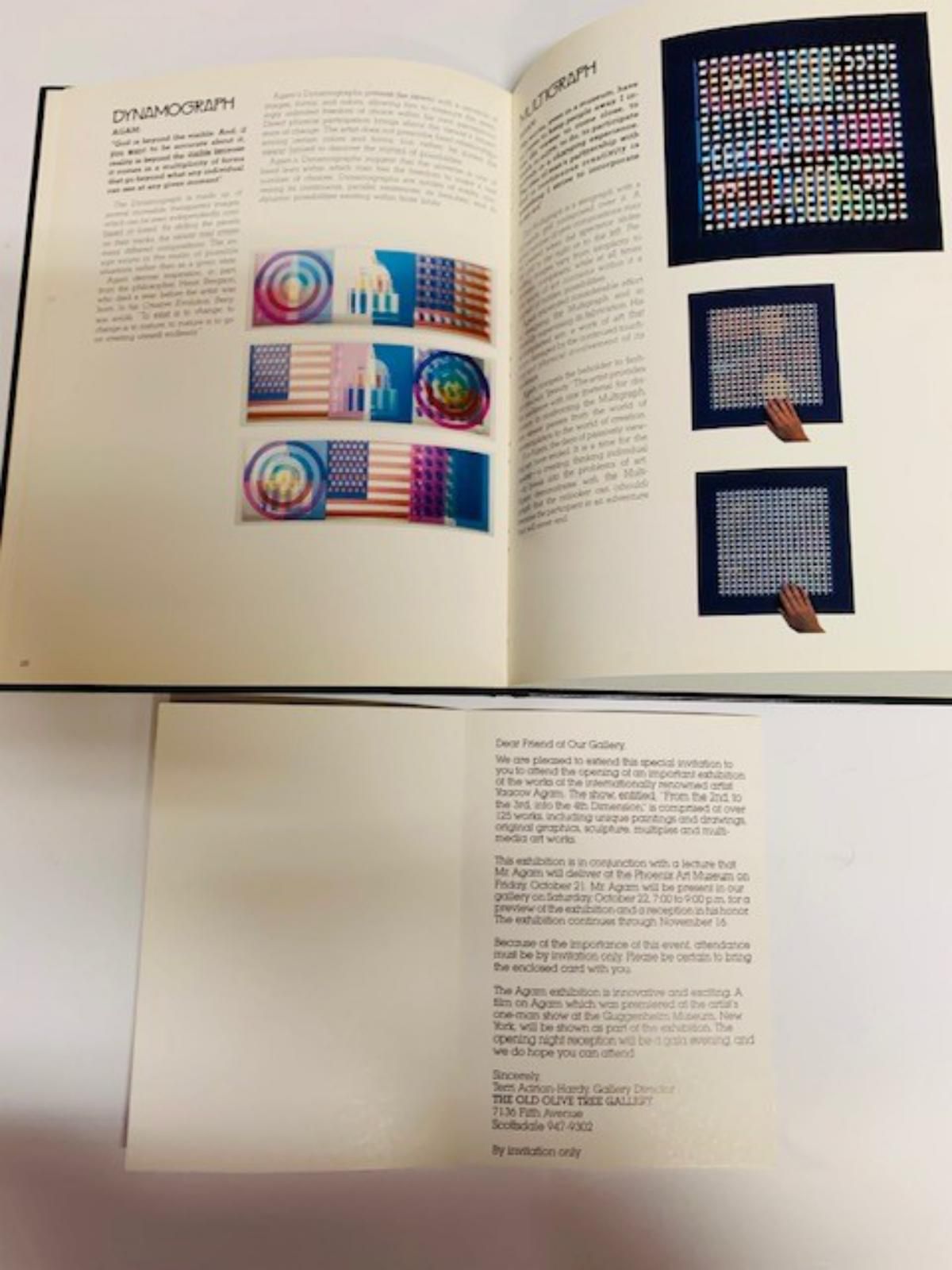 Yaacov Agam- Agam book with drawing