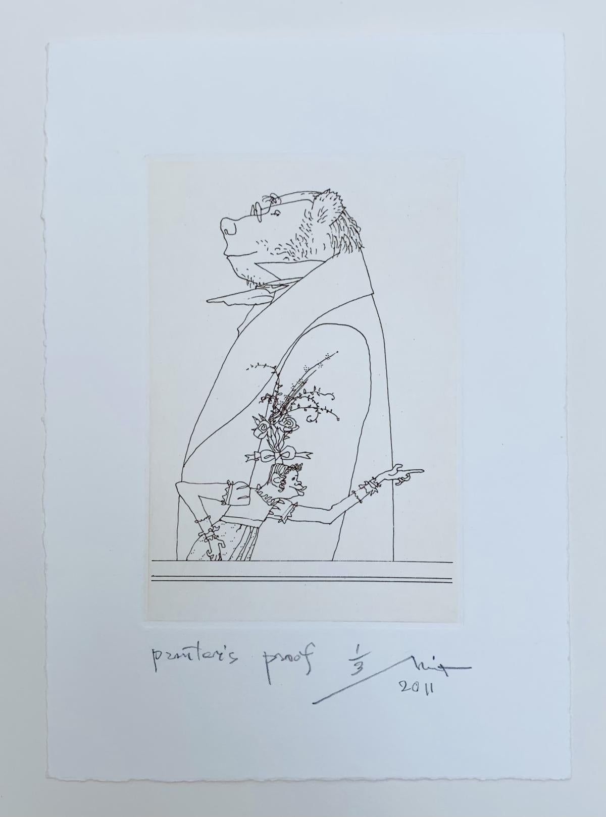 Mikhail Maofis (Mayofis)- Etching on paper