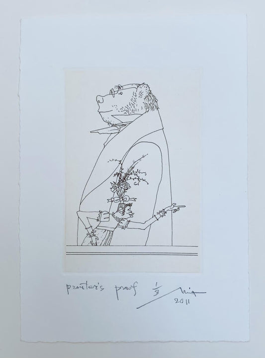 Mikhail Maofis (Mayofis)- Etching on paper