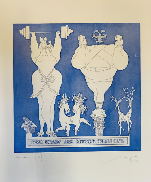 Mikhail Maofis (Mayofis)- Etching on paper