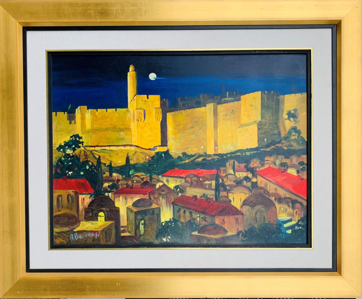 Bushinsky - Original painting on canvas "Old City"