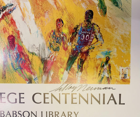 Leroy Neiman- Hand signed offset lithograph "Basketball"