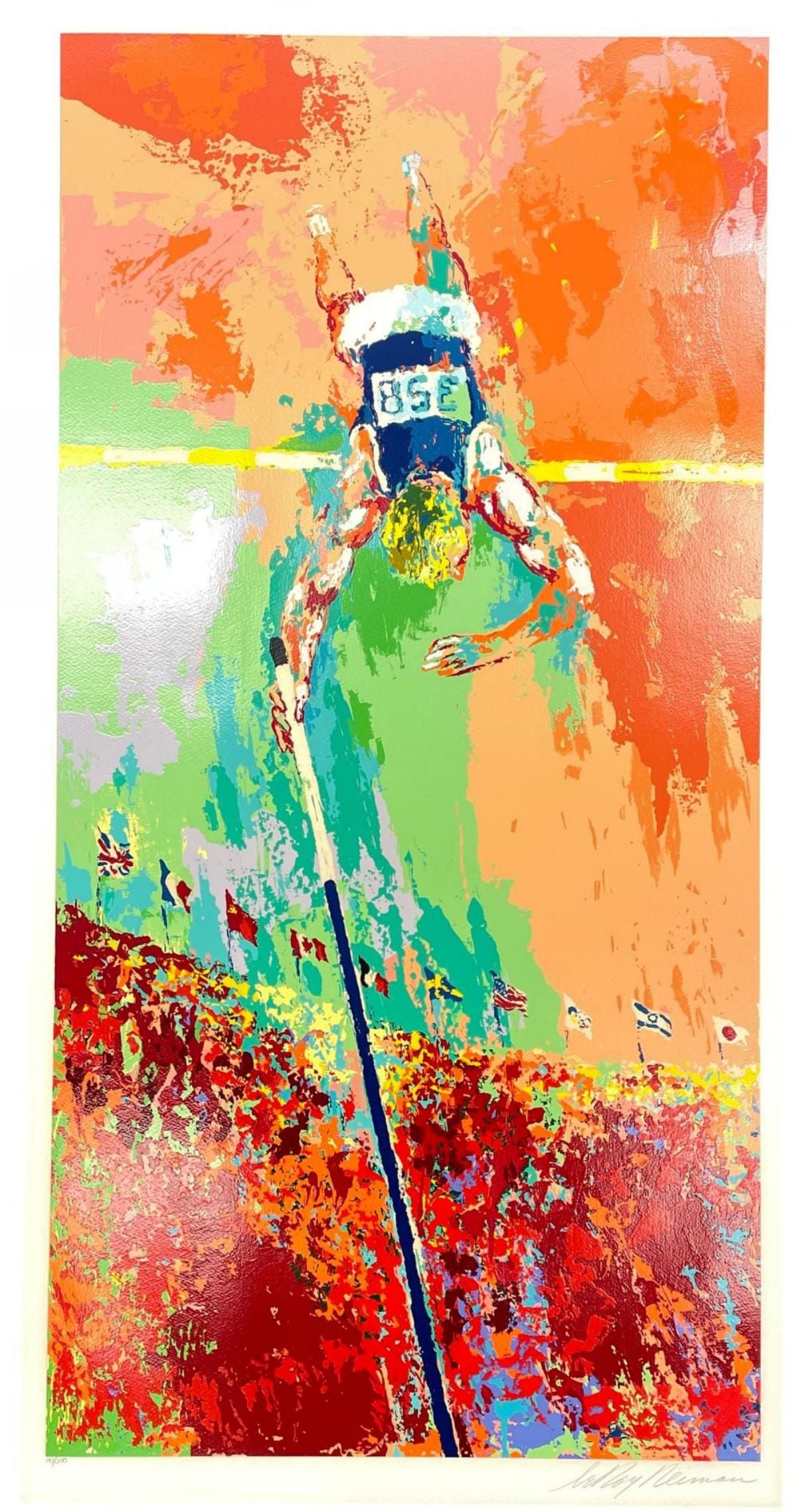 Leroy Neiman- Serigraph "Pole Vaulter"