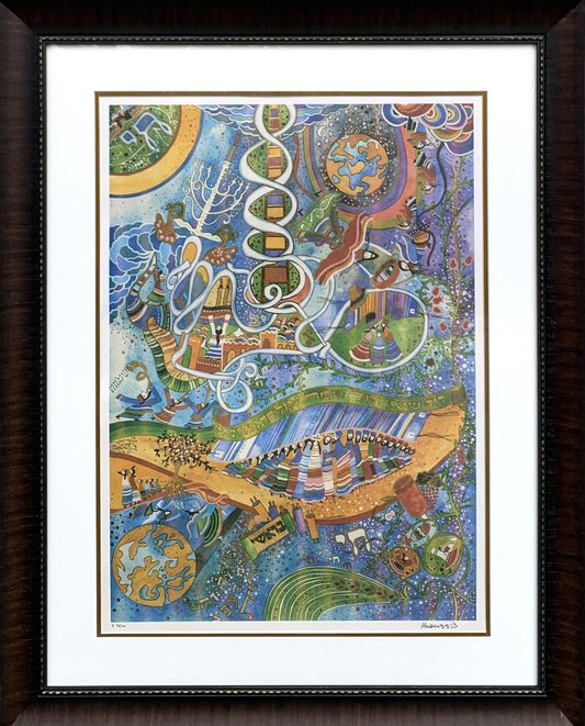 Raphael Abecassis- Limited Edition Giclee on paper enhanced with glitter "Wedding"