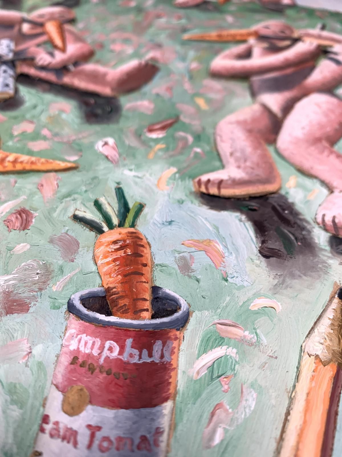 Morgan Bulkeley- Oil on Carved Maplewood (3D)