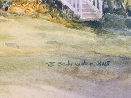 B. Shneider- Original watercolor on paper