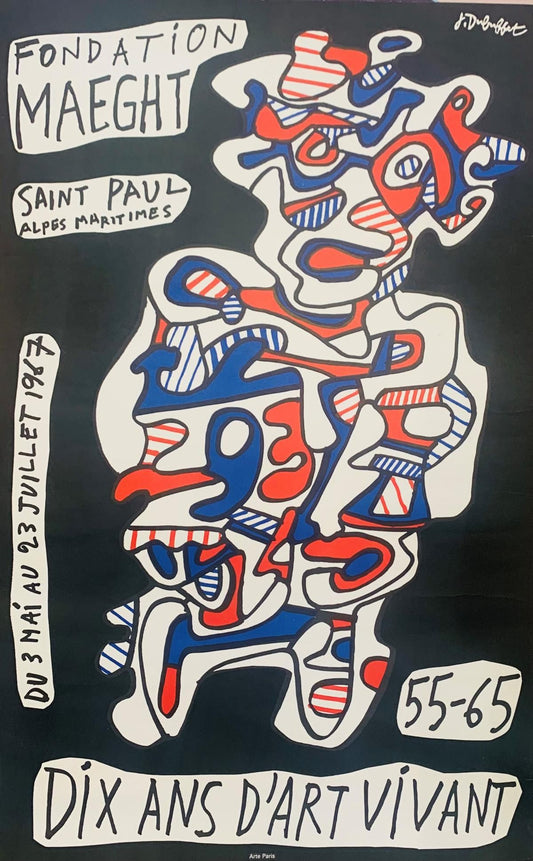 Jean Dubuffet- Exhibition lithograph on paper