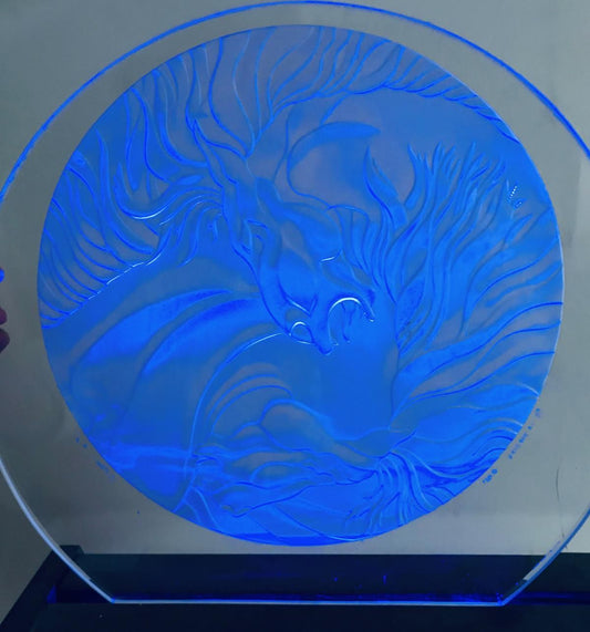 Guillaume Azoulay - Hand sandblasted starfish crystal glass sculpture