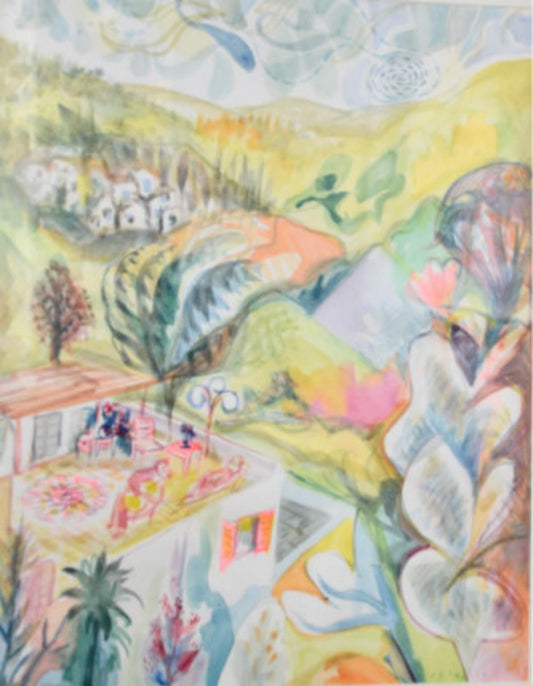 Shlomo Schwartz- Original Watercolor on paper