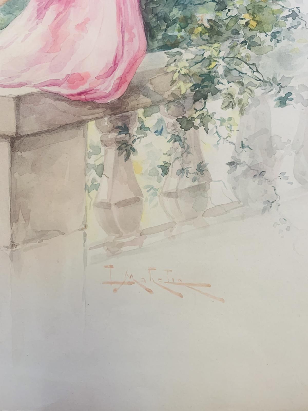 Leon Louis Mahelin- \Watercolor on paper