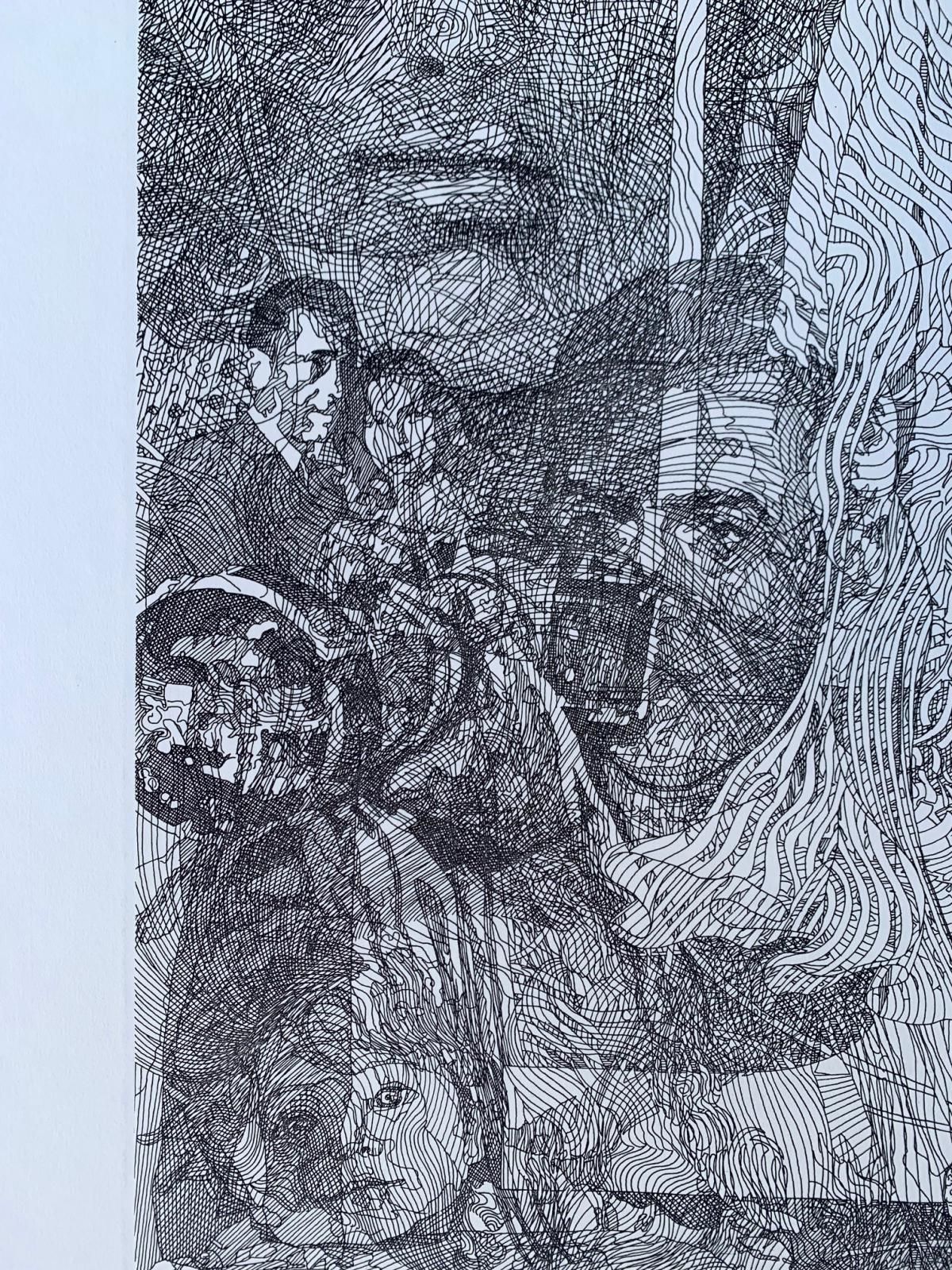 Guillaume Azoulay- Limited edition vintage etching on paper "One"