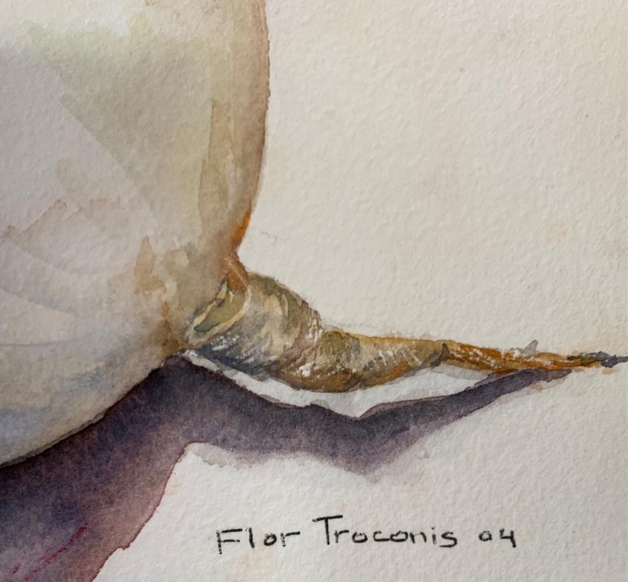 Flor trconis- Original watercolor on paper