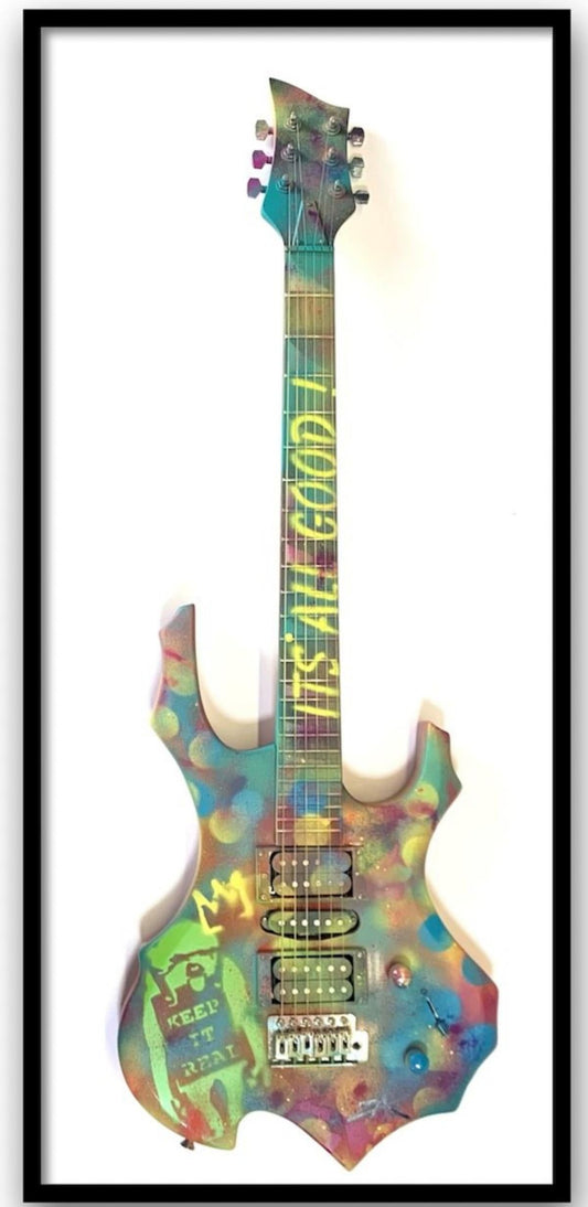 E.M. Zax- Unique 1/1 hand painted "Guitar"
