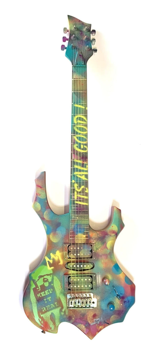 E.M. Zax- Unique 1/1 hand painted "Guitar"