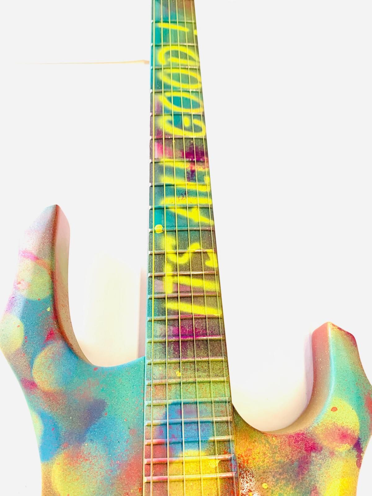 E.M. Zax- Unique 1/1 hand painted "Guitar"