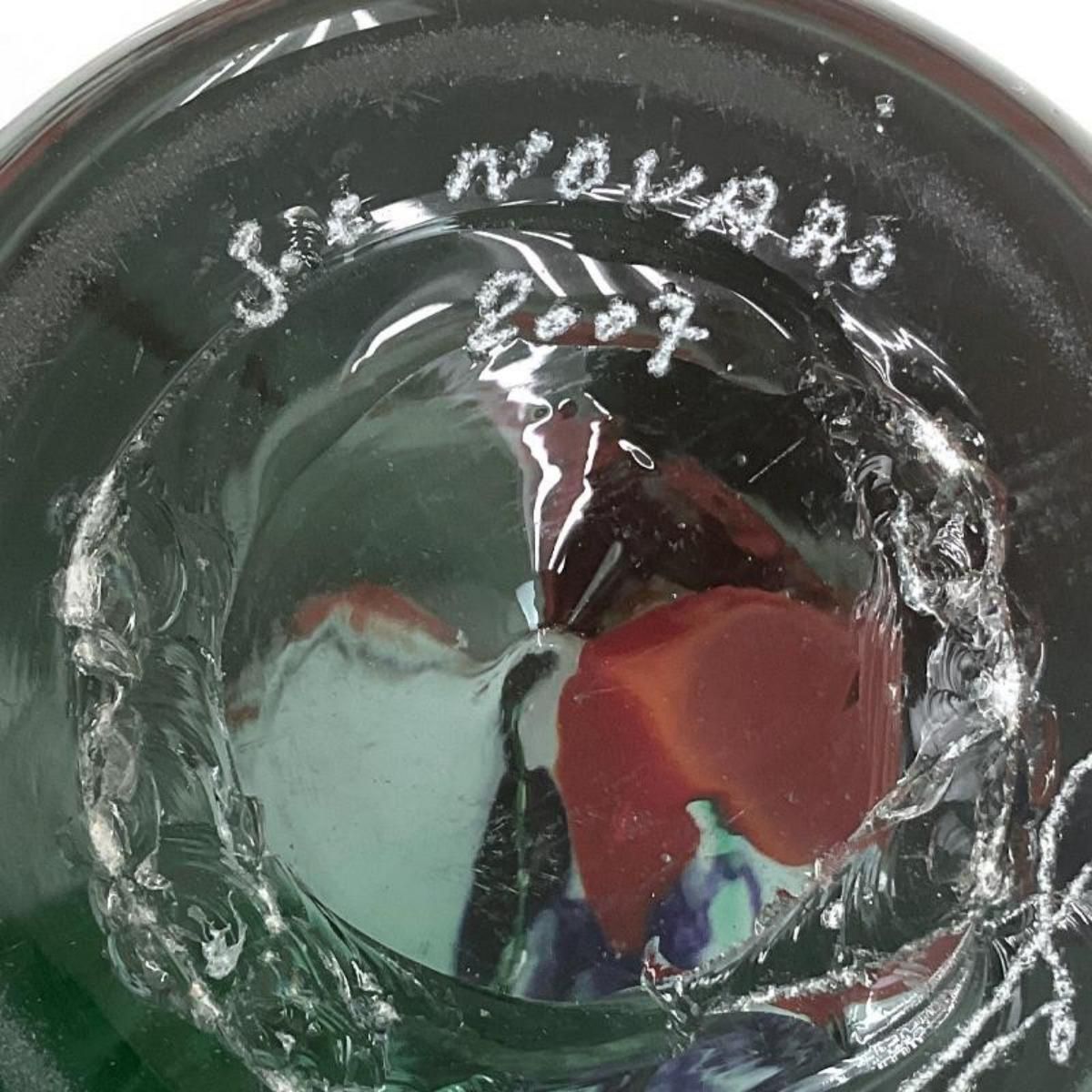 Jean Claude Novaro- Hand blown original glass sculpture