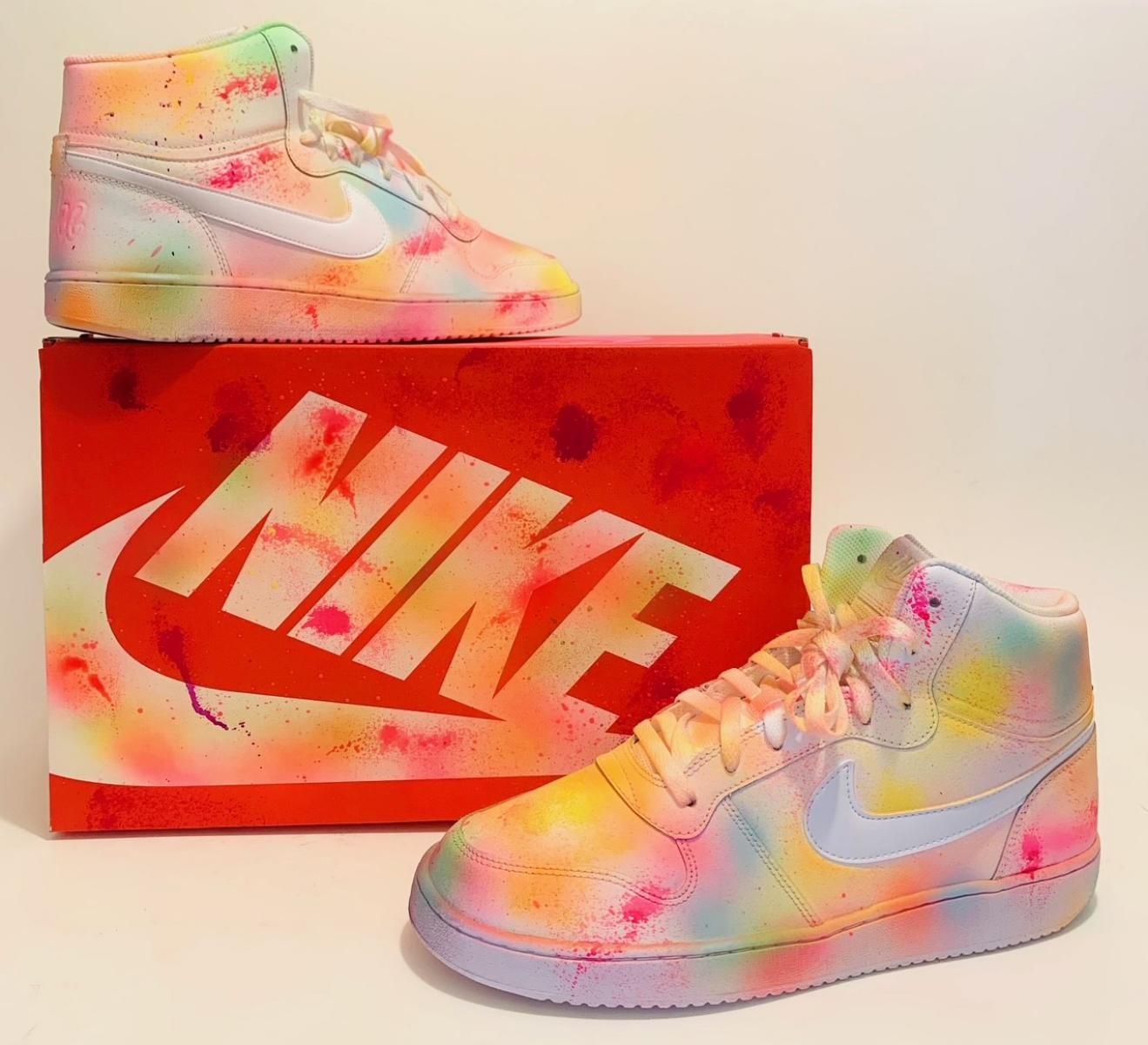 E.M Zax- 1/1 Nike shoes hand painted Size 12