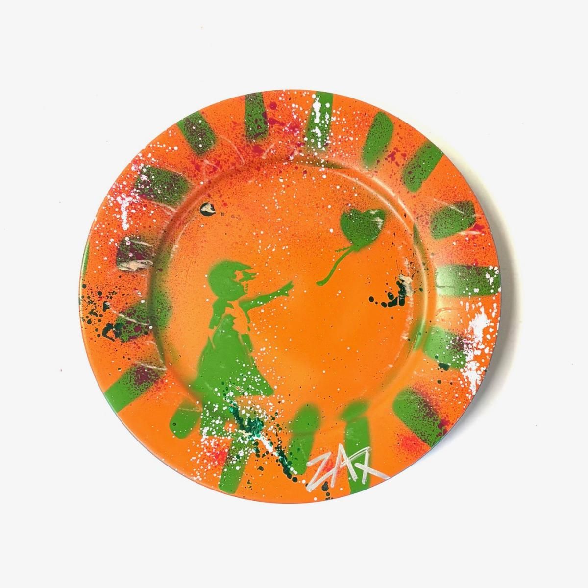 E.M. Zax- Original one of a kind hand painted on ceramic