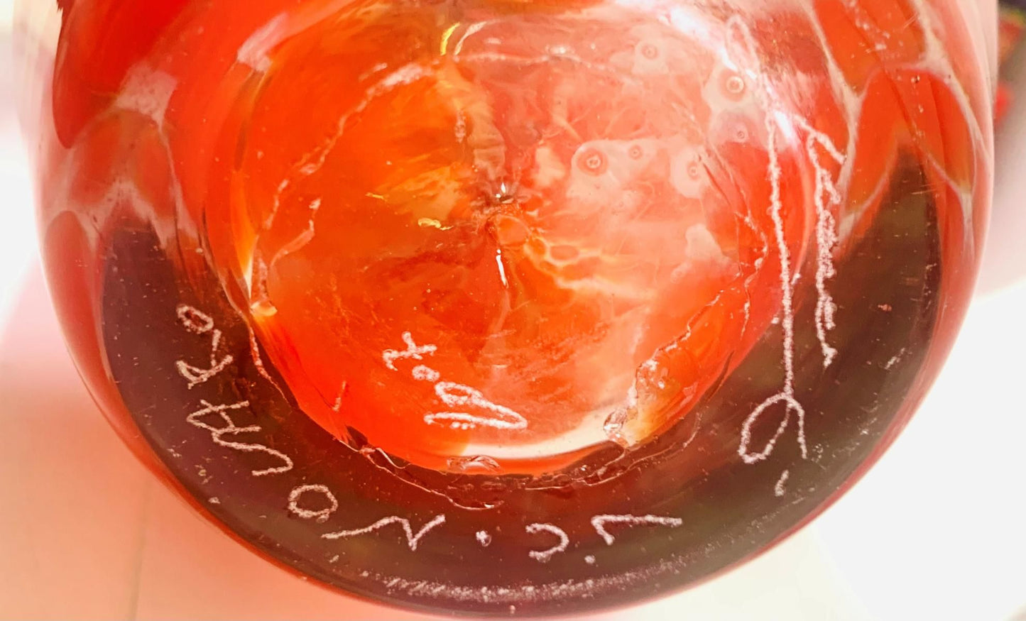 Jean Claude Novaro- Hand blown glass sculpture