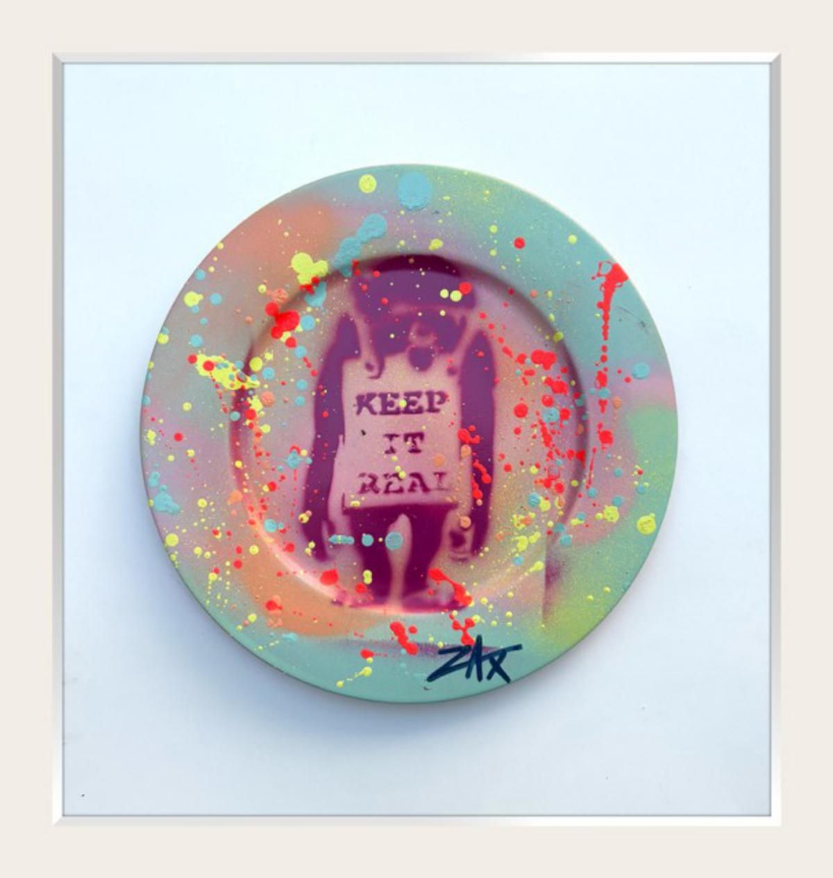 E.M Zax- 1/1 hand painted on ceramic