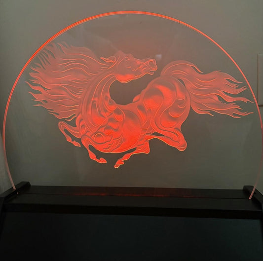 Guillaume Azoulay- Limited edition Hand sand blasted on Starfire, crystal glass