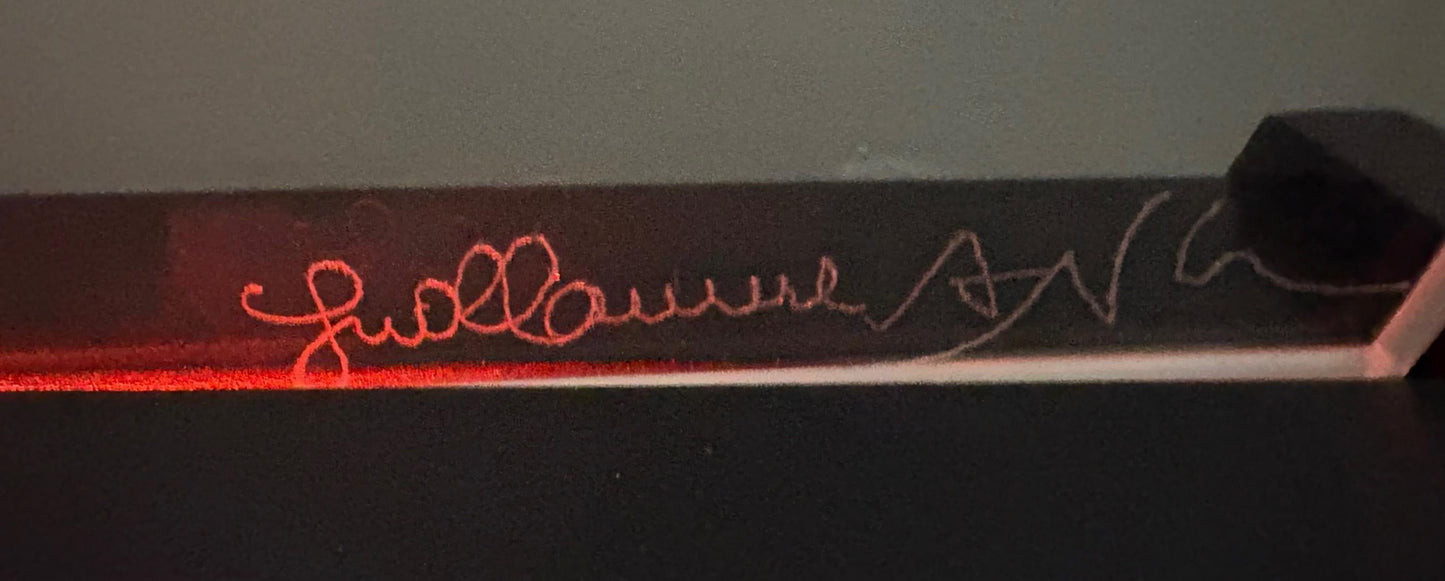 Guillaume Azoulay- Limited edition Hand sand blasted on Starfire, crystal glass