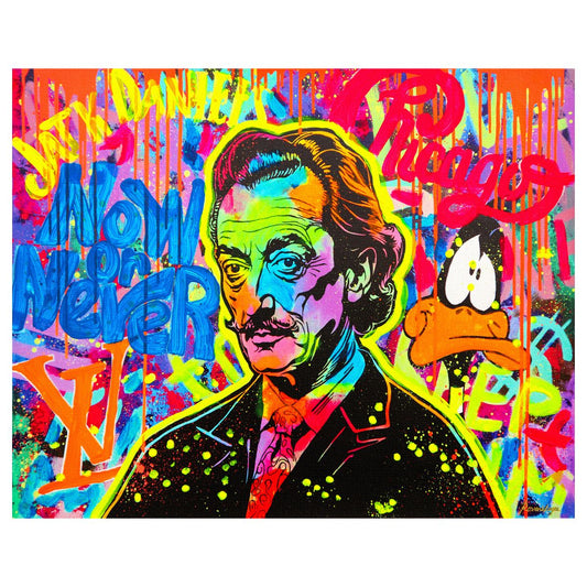 Nastya Rovenskaya- Mixed Media on Canvas "Dali"