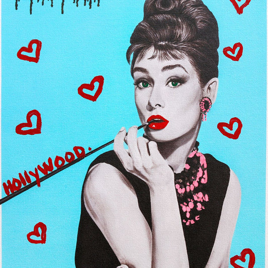Nastya Rovenskaya- Mixed Media on Canvas "Audrey I"